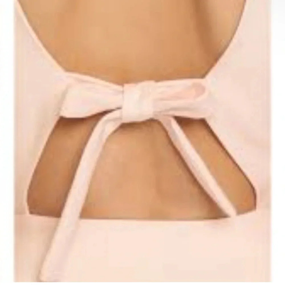 Elizabeth and James Blush tie back mini dress - Picture 2 of 11